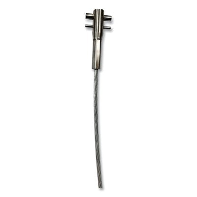 3M 6104015 Lad-Saf Swaged Cable, Galvanized Steel, 3/8 in W, 15 ft L, 1 x 7 Cable Strand