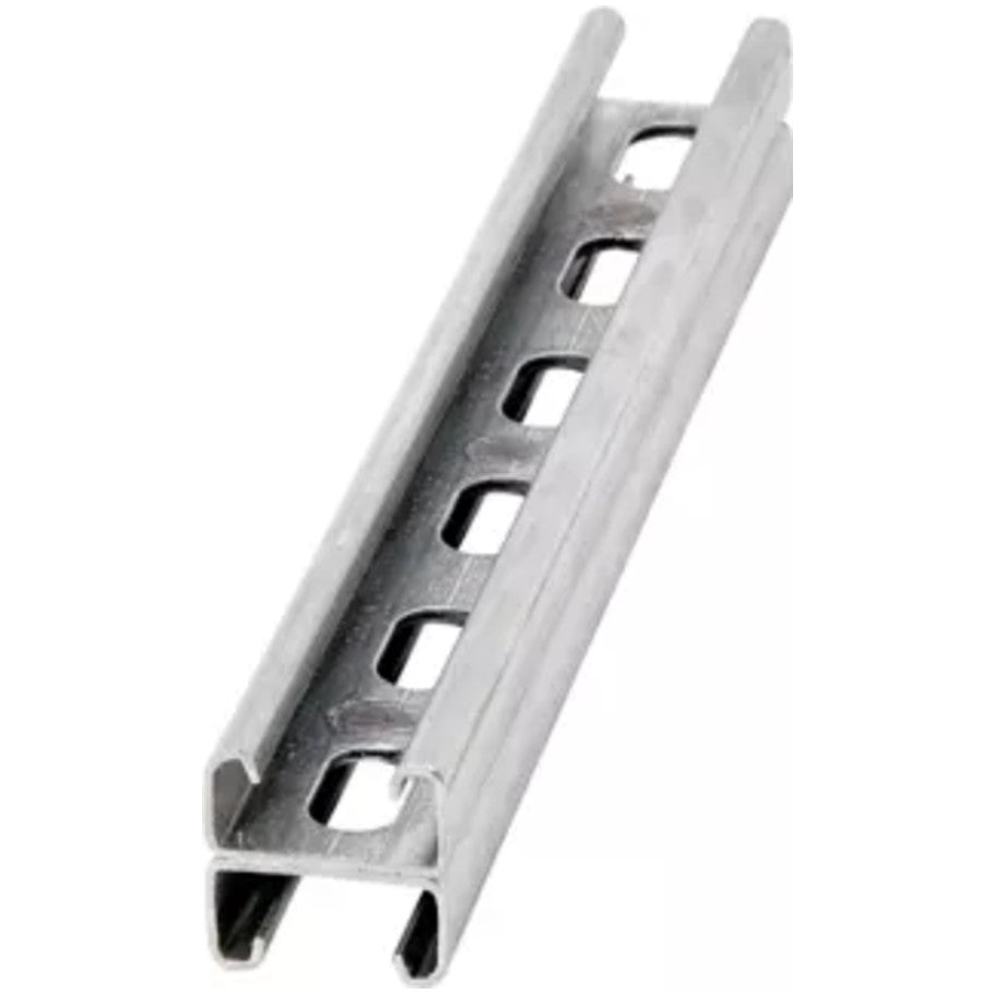 Back-to-Back Strut Channel, Steel, Galvanized, B54 Channel, 10 ft. L x 0.81 H x 1.62 W in.