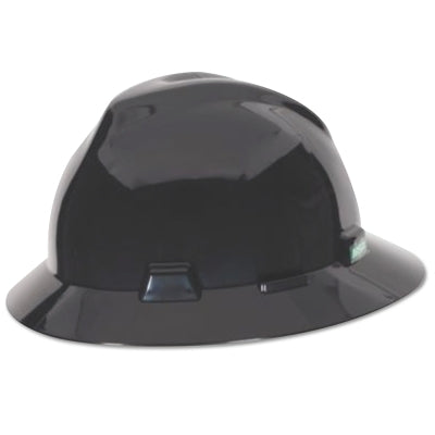 V-Gard Protective Hats, Fas-Trac Ratchet Suspension, 6 1/2 - 8, Black