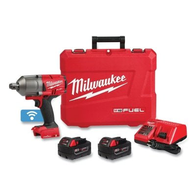 M18 FUEL w/ONE-KEY High Torque Impact Wrench 3/4 in Friction Ring, 18 V, 1800 RPM, Incl 2 Batteries/Charger