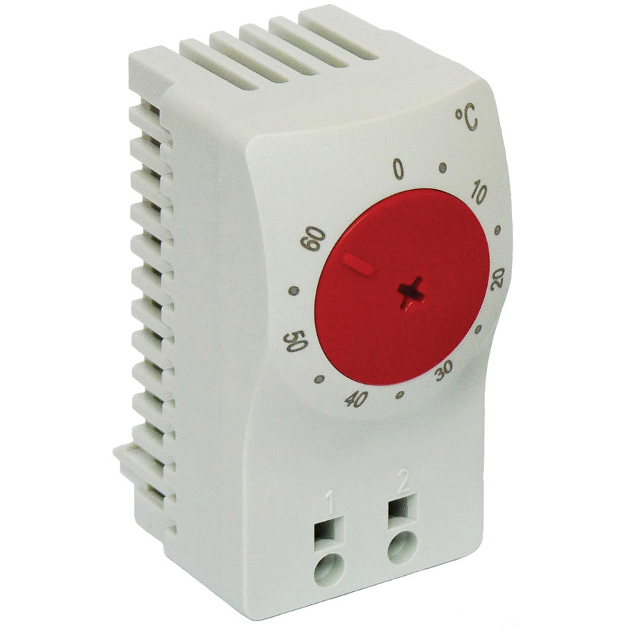 Temperature Control Switch, Plastic, 2.36 H x 1.3 W x 1.62in. D, Light Gray, Closed F