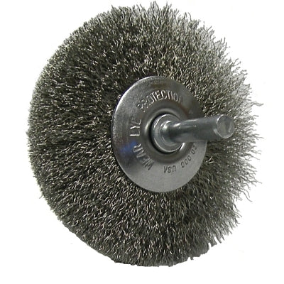 Narrow Face Concave Wire Wheel, 3 in D