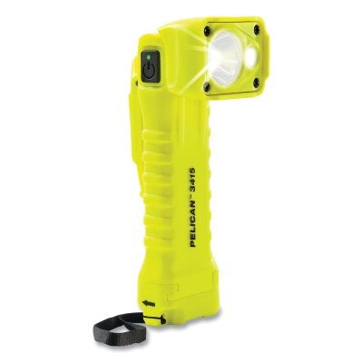 LED Right Angle Light, 3 Batteries, AA, 336 Lumens, Yellow