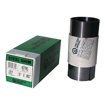 Steel Shim Stock Roll, 0.001 in, Low Carbon 1008/1010 Steel, 0.02 in x 100 in x 6 in