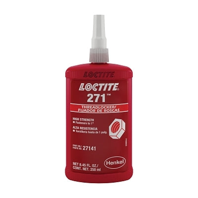 271 Threadlockers, High Strength, 0.5 mL, Red