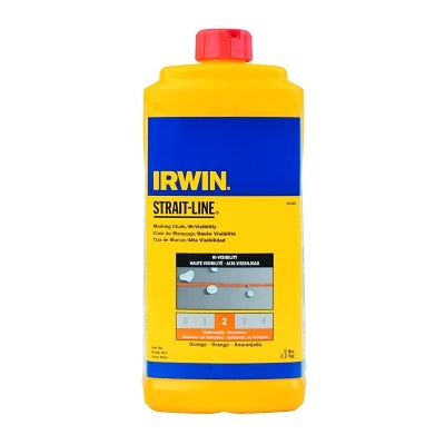 Strait-Line Hi-Visibility Marking Chalk, 5 lb, Flourescent Orange