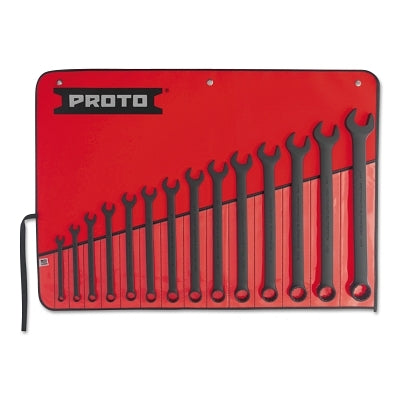 Protoblack Torqueplus Combination Wrench Set, 14-Pc, 12-point, Inch, Satin, Black Oxide