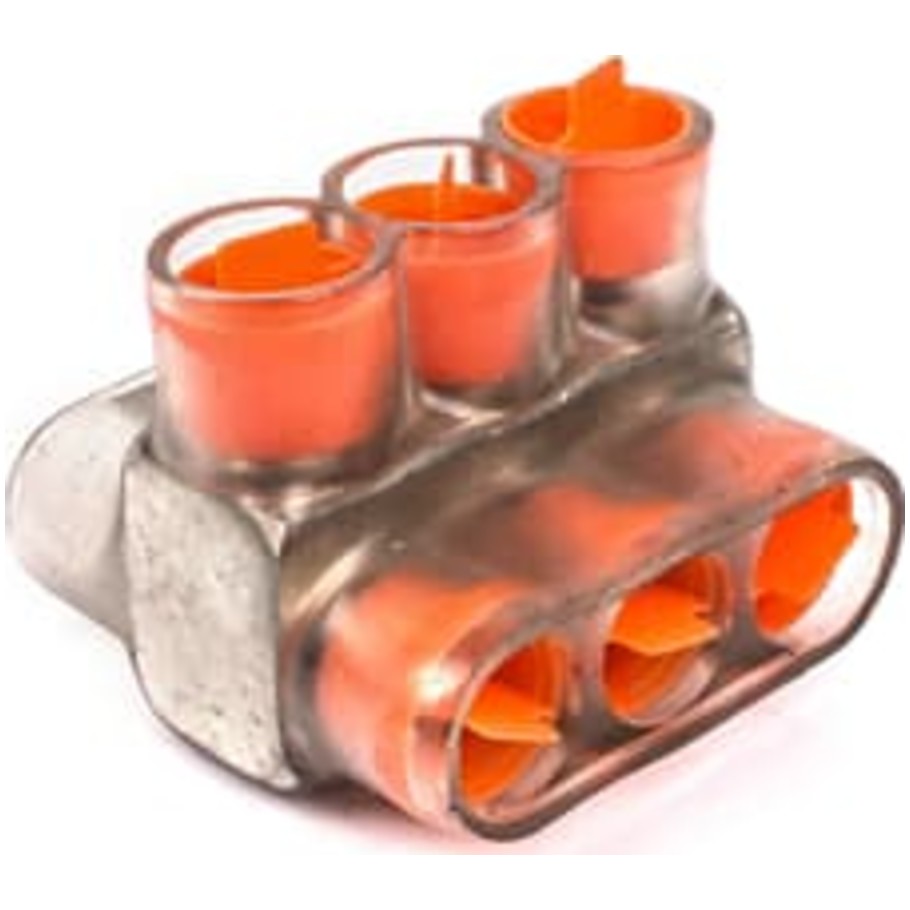 Multi-Tap Encapsulated Cable Blocks, 3 Outlet, 500 kcmil to 6 AWG