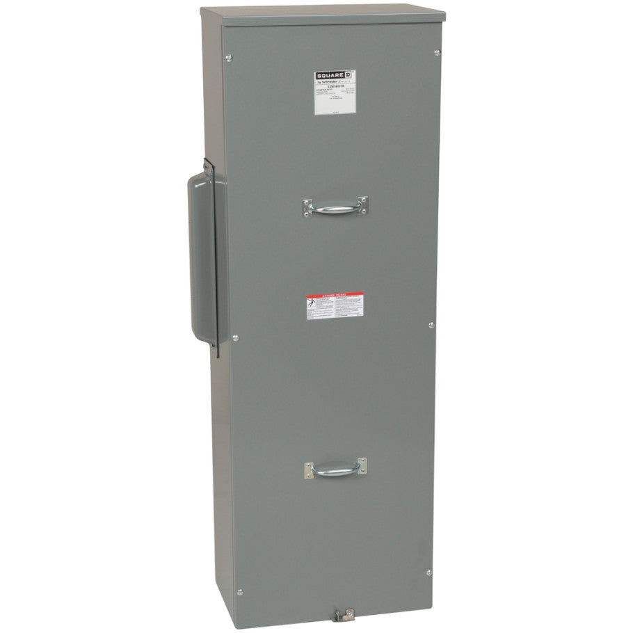 Main lugs unit, EZ Meter-Pak, 800A, 120/240VAC, 1ph/3W, 800A bus, OH/UG, Type 3R