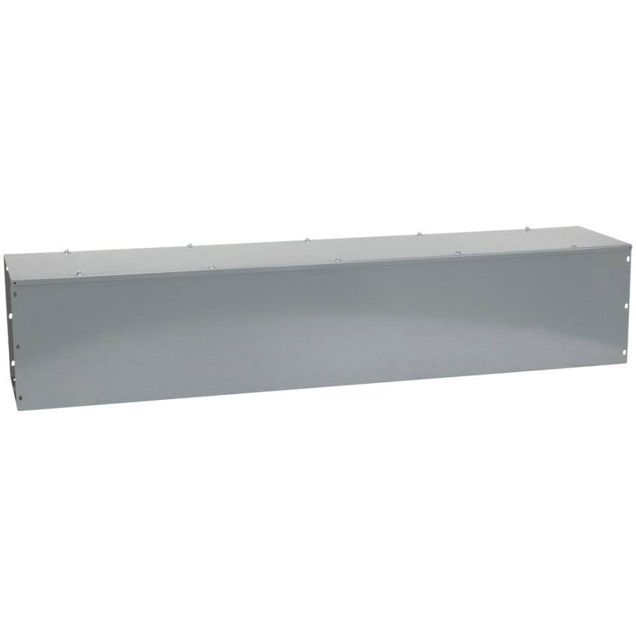 Steel NEMA 1 Hinge-Cover Wireway With ANSI 49 Gray Finish