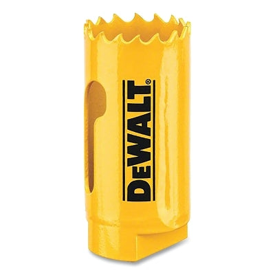 Bi-Metal Hole Saw, 1 in dia, 1-3/4 in Cutting Depth, Yellow