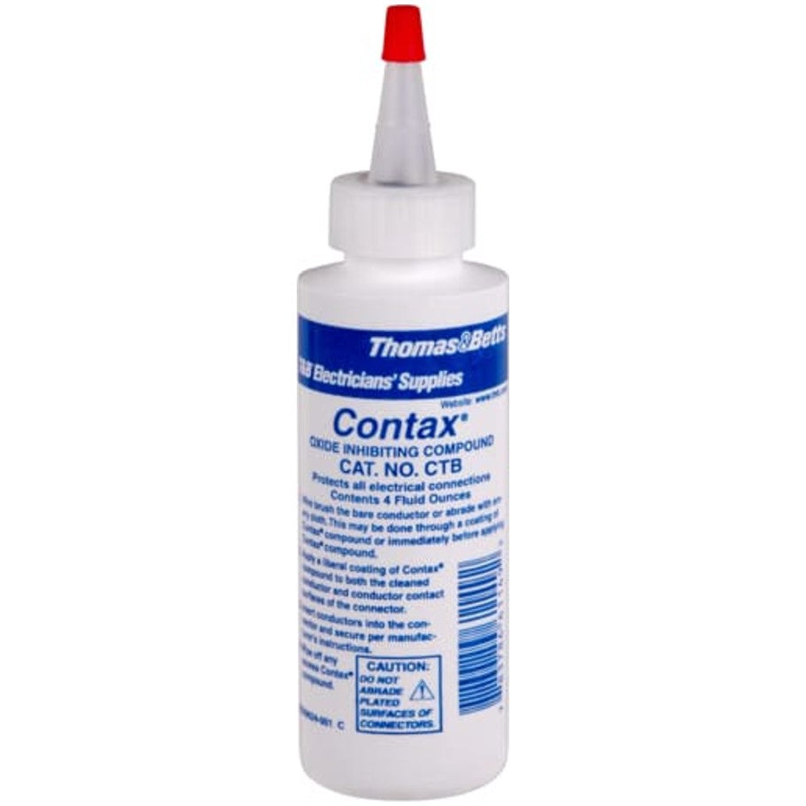 Contax Oxide inhibiting compound. Packed in 4 oz. plastic bottles.