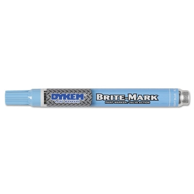 BRITE-MARK Medium Permanent Paint Marker, Valve Action, Light Blue