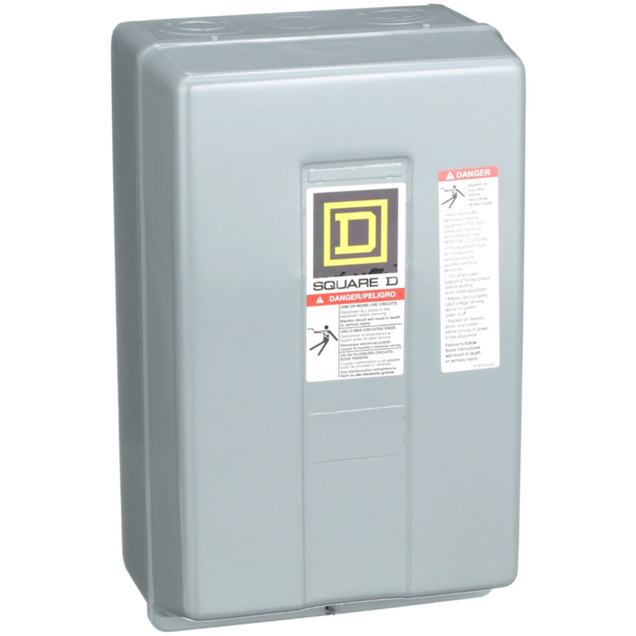 Lighting Contactor, Electrically Held, 120V, 3NO, NEMA 1 Enclosure