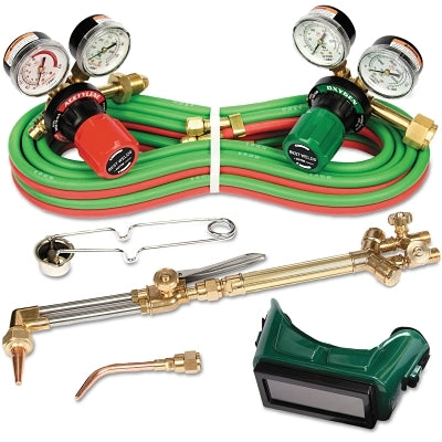 G250 Series Cutting and Welding Outfit, 3/8 in to 5 in Cutting Cap, CGA-540/CGA-510, Deluxe