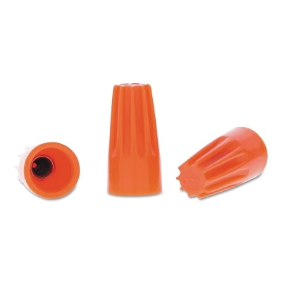 Wire-Nut Wire Connector, Orange, 100 per Box