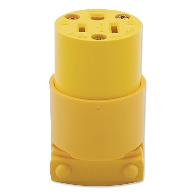 3 Wire Grounded Vinyl Plug, 15 A, 125 V, Vinyl, Female