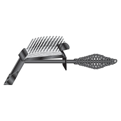 Drop-Forged Chipping Hammer, 11-1/4 in OAL, 18 oz Head, Chisel and Brush, Steel Handle