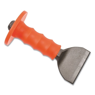 Mason's Chisels with Guard, 3-1/2 in, 7.5 in L, Shot-Blasted Finish