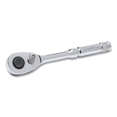 Quick Release Teardrop Ratchet, Quick Release, 6 in L, Alloy Steel, Contoured Handle