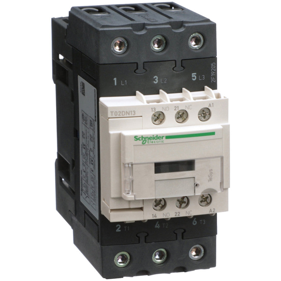 TeSys N Contactor, Non-Reversing, 3-Pole Polyphase, NEMA Size 2, 45A, 120 Vac Coil
