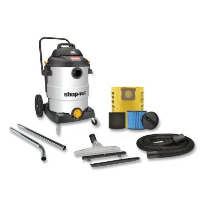 Contractor Series Wet/Dry Vacuum with SVX2 Motor Technology, Stainless Steel, 16 gal Capacity, 6.5 Peak hp