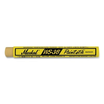 WS Paintstik Marker, 3/8 in x 4.25 in L, Yellow