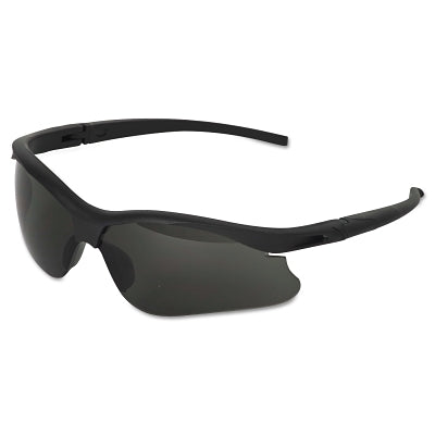 V30 Nemesis Safety Glasses, Smoke, Polycarbonate Lens, Uncoated, Black Frame/Temples, Nylon, Small