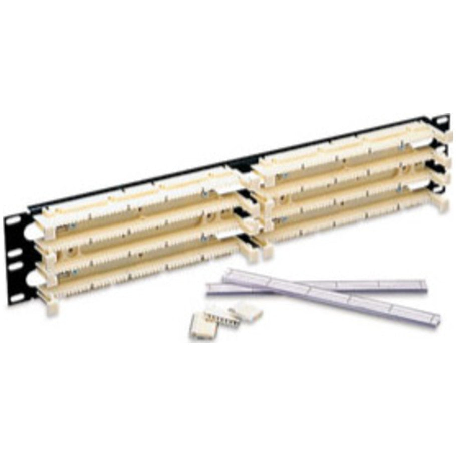 110-Style Cross Connect Cat 5e Wiring Block, Rack-Mount, 100-Pair With C-4 Clips