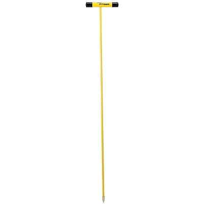 Soil Probe, 48 in, Fiberglass T-Handle, Steel Tip