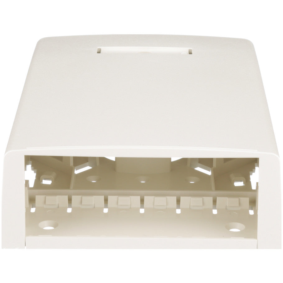 Mini-Com Multi-Media/Fiber Surface Mount Box, Off White, 12-Port