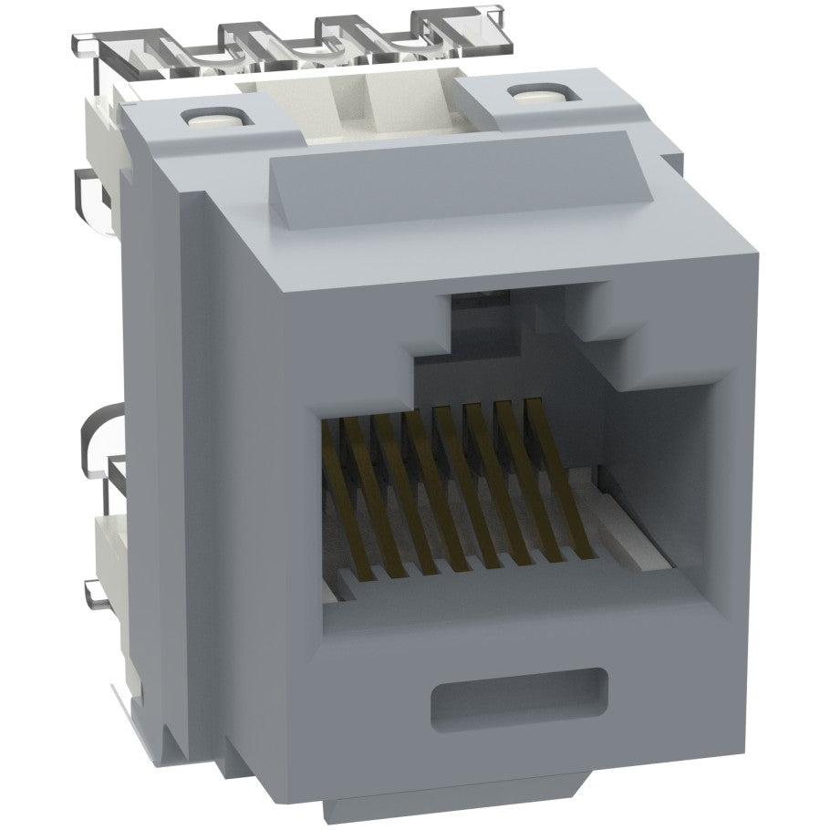 NetKey Cat 6 Keystone Punchdown Jack Module, International Grey