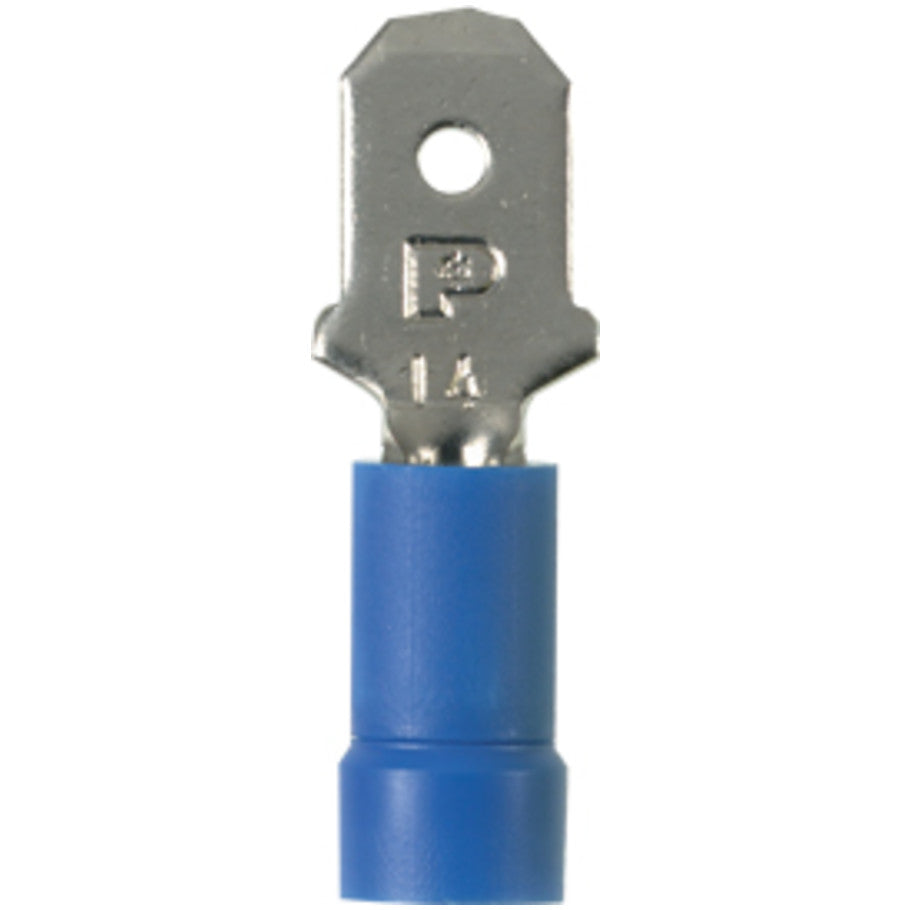 Male Disconnect, 16 to 14 AWG, Copper, Blue