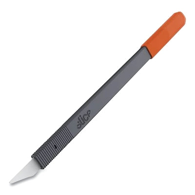 Scalpel, 5-1/2 in L, Straight Blade, Ceramic, Metal Handle, Black