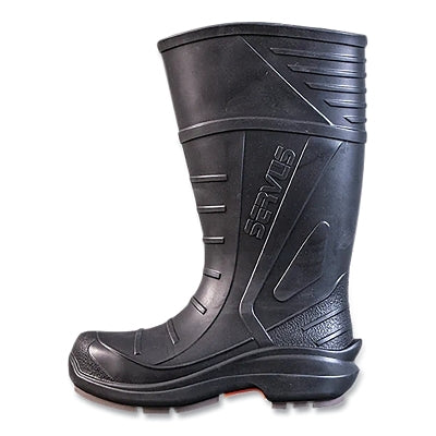 Work Light Industrial Boot, Size 8, 15 in H, Ethylene-vinyl Acetate/Nitrile, Black