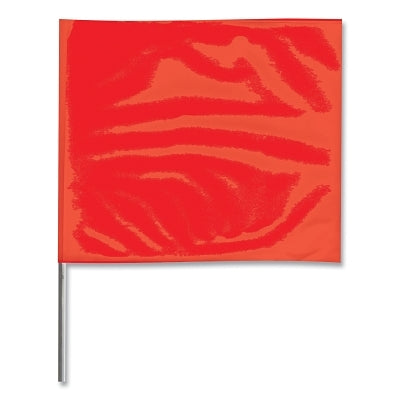 Stake Flag, 2 in x 3 in, 21 in H, Red