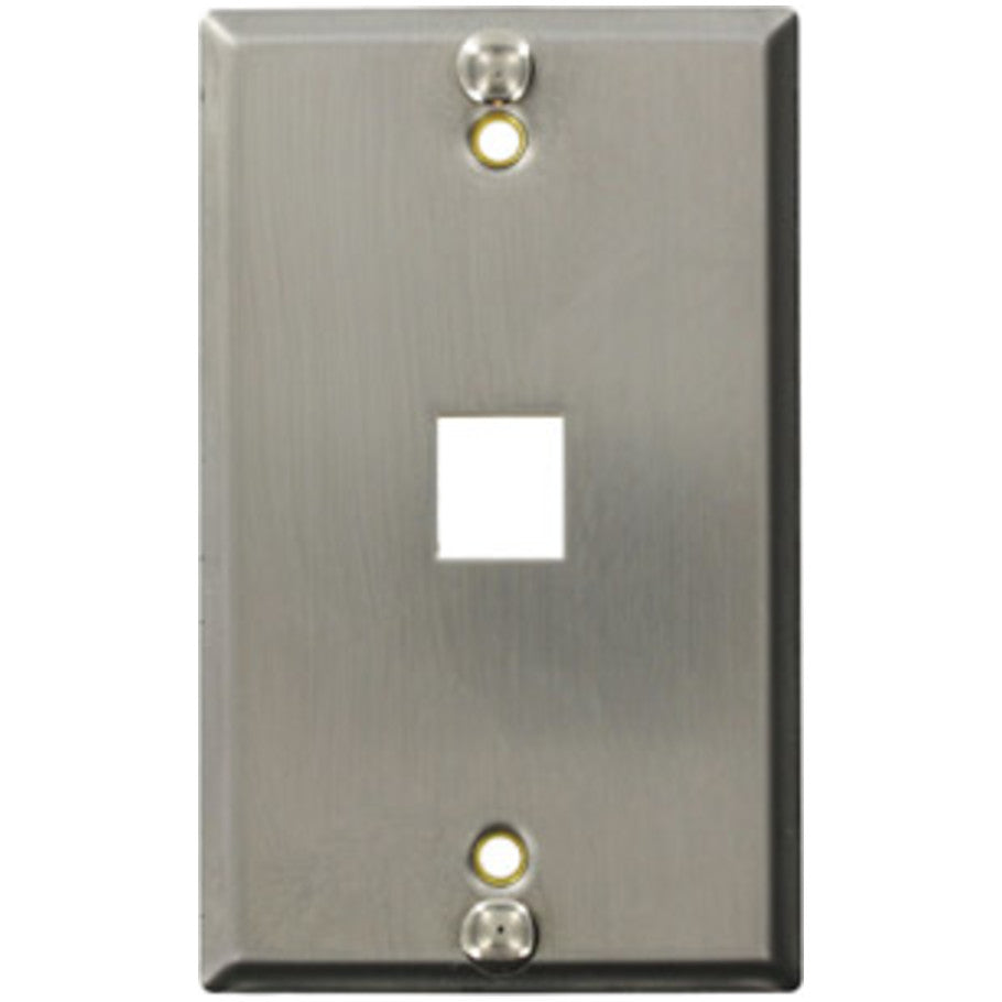 QuickPort Stainless Steel Telephone Wallplate