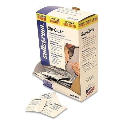 Sta-Clear Pre-Moistened Lens Cleaning Tissue Packet, 8 in L x 5 in W, 110 Packets Per Box