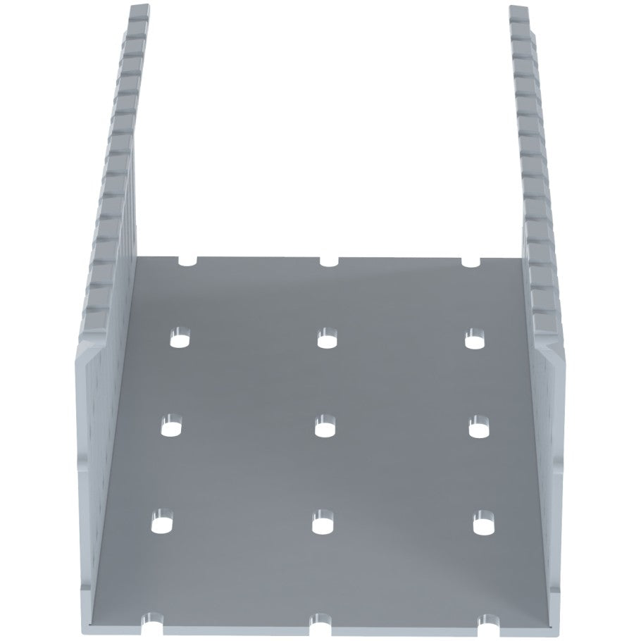 Type F Narrow Slot Wiring Duct,  4 in. w x 3 in. h, Light Gray
