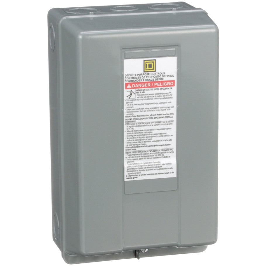 Definite Purpose Contactor Enclosure, NEMA 1, Compatible with 50A 2/3 Pole and 10-40A 4 Pole 8910DP/DPA Series Contactors