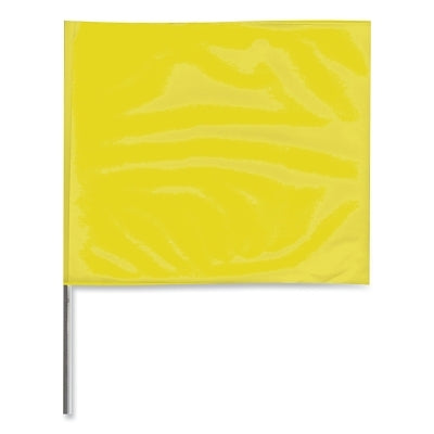 Stake Flag, 2 in x 3 in, 18 in H, Yellow