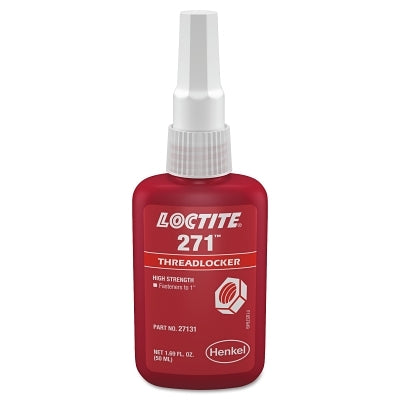 271 Threadlocker, High Strength, 50 ml, Red