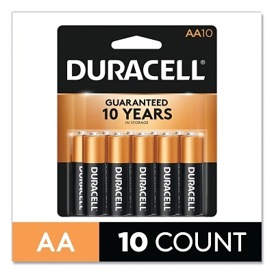 CopperTop Alkaline Battery, 1.5V, AA, 10/PK