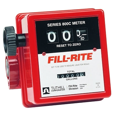 Mechanical Flow Meters, 1 in Inlet, 5 gal/min - 20 gal/min, 3 Wheel