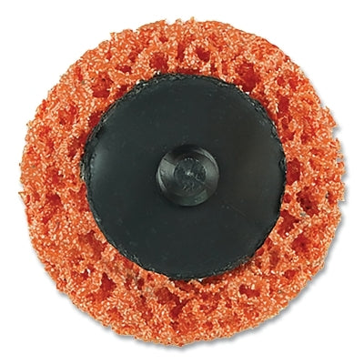 Tiger Strip Disc, 2 in dia, Type R, X-Coarse, 15000 RPM, Ceramic, Orange