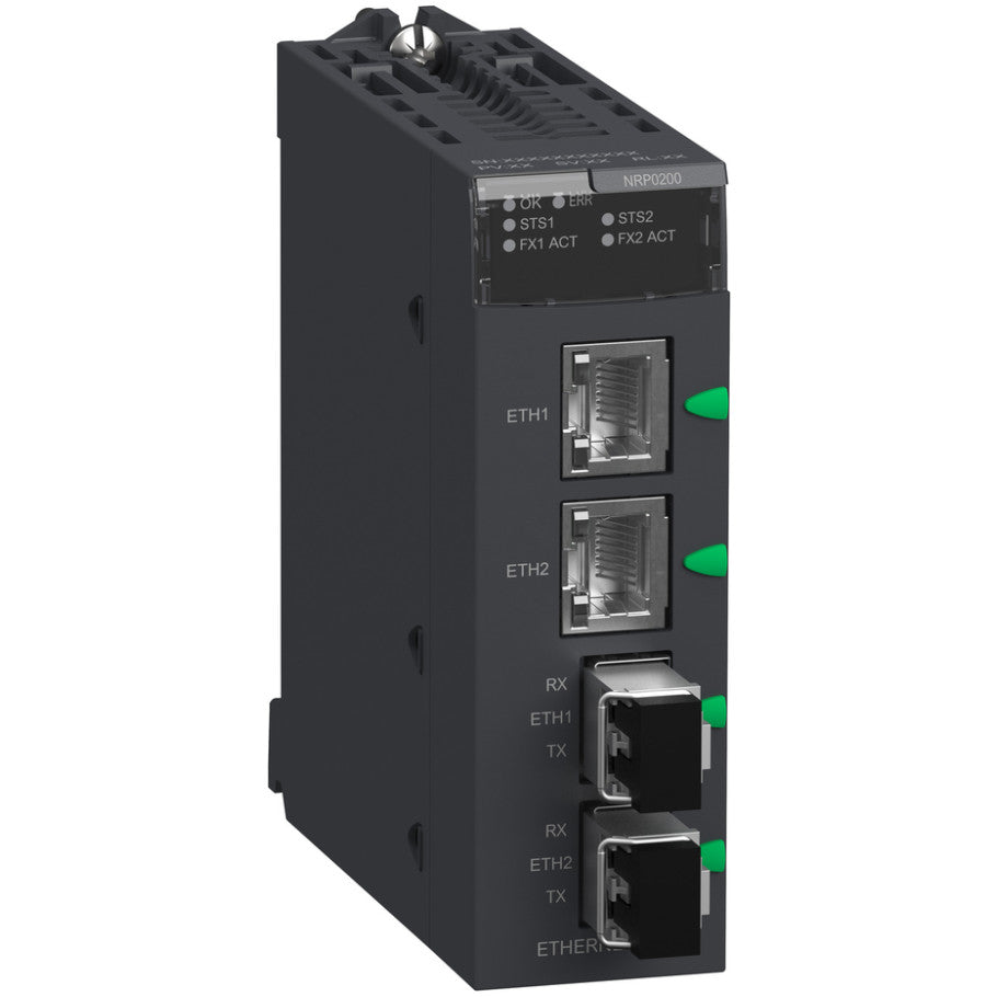 Fiber converter module, Modicon X80, multimode