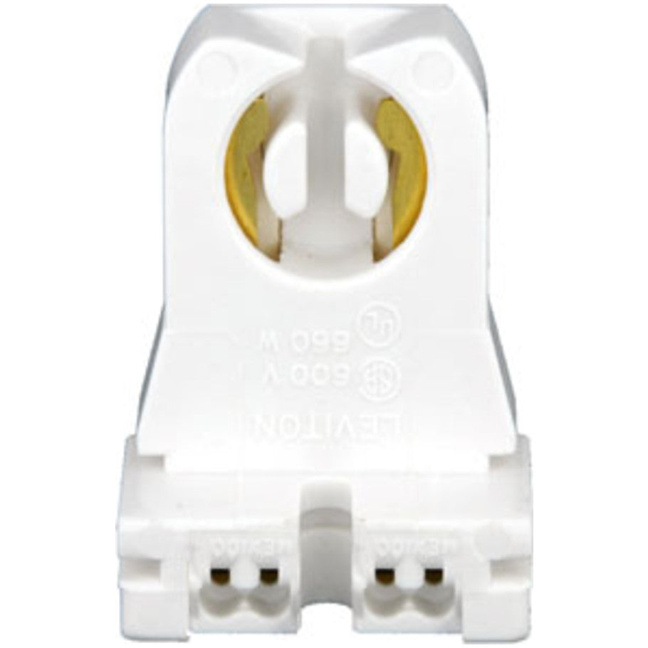 Linear Fluorescent Lampholder, Medium Base, Bi-Pin
