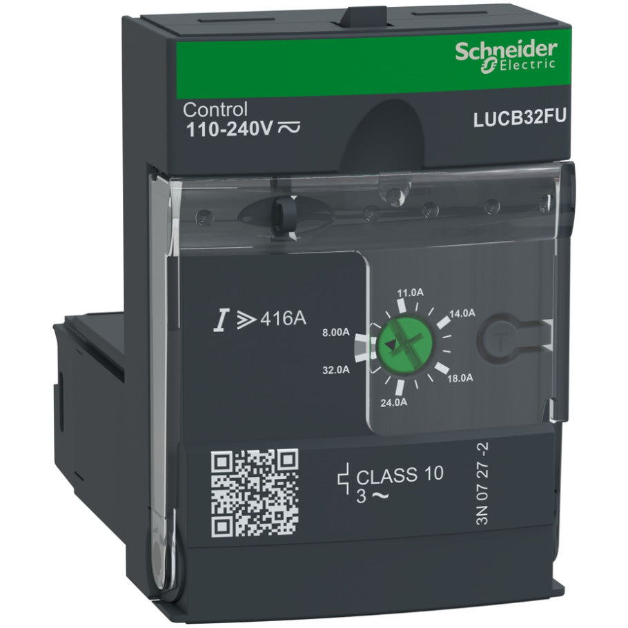 Advanced Control Unit, TeSys U, 8-32A, 3P Motors, Protection   Diagnostic, Class 10, Coil 110-240Vac/dc