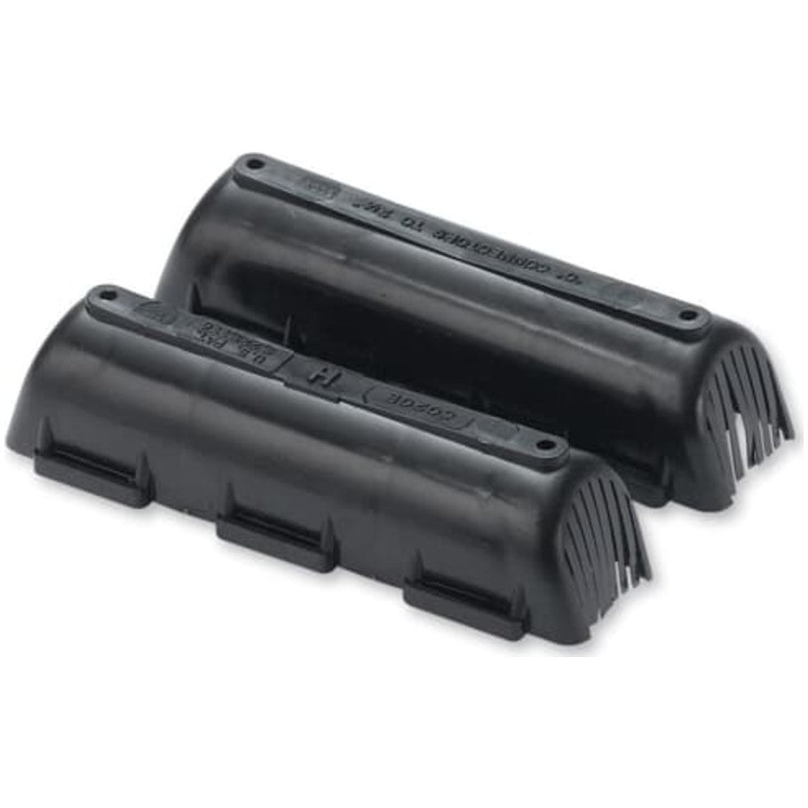 Insulating Cover, H Type Connector Cover, 2-1/4 inch high X 4-1/2 inch long X 1-5/8 inch wide.  Black Polypropylene