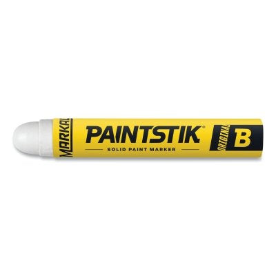 Paintstik Original B Solid Paint Marker, 11/16 in dia, 4-3/4 in L, White